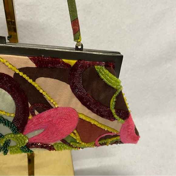 Santi Beaded Multicolor Clutch - Picture 5 of 11